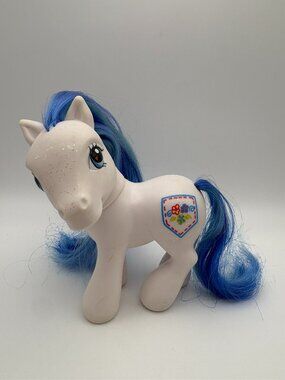 My Little Pony (MLP) Denim Blue 2002 G3 White Blue Sparkle Pocket (MLP: LOT1-50)